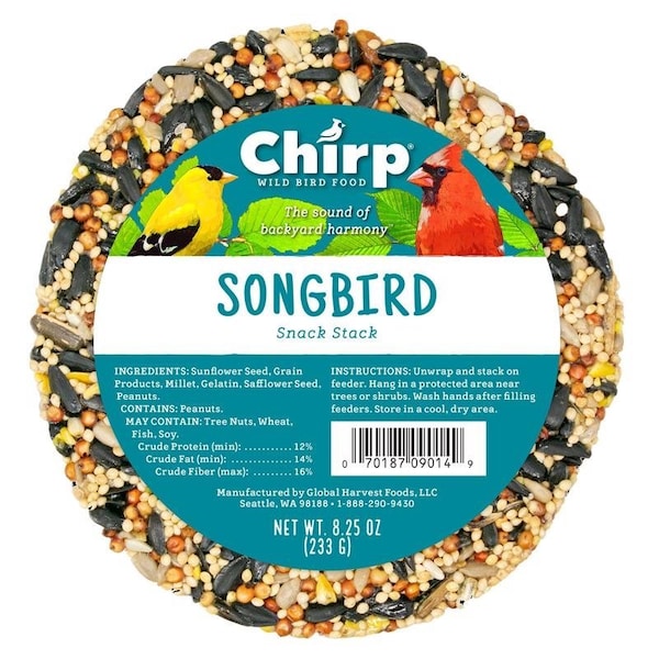 Chirp Chirp Songbird Sunflower Seeds Wild Bird Food 8.25 oz 14985 - main